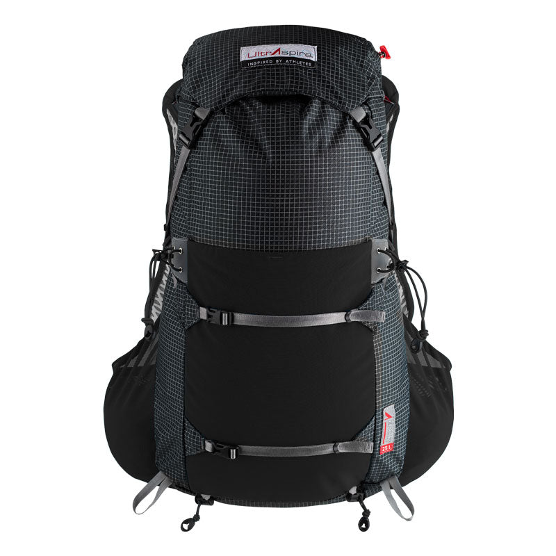 Back view of the UltrAspire Epic XT 2.0 hydration pack