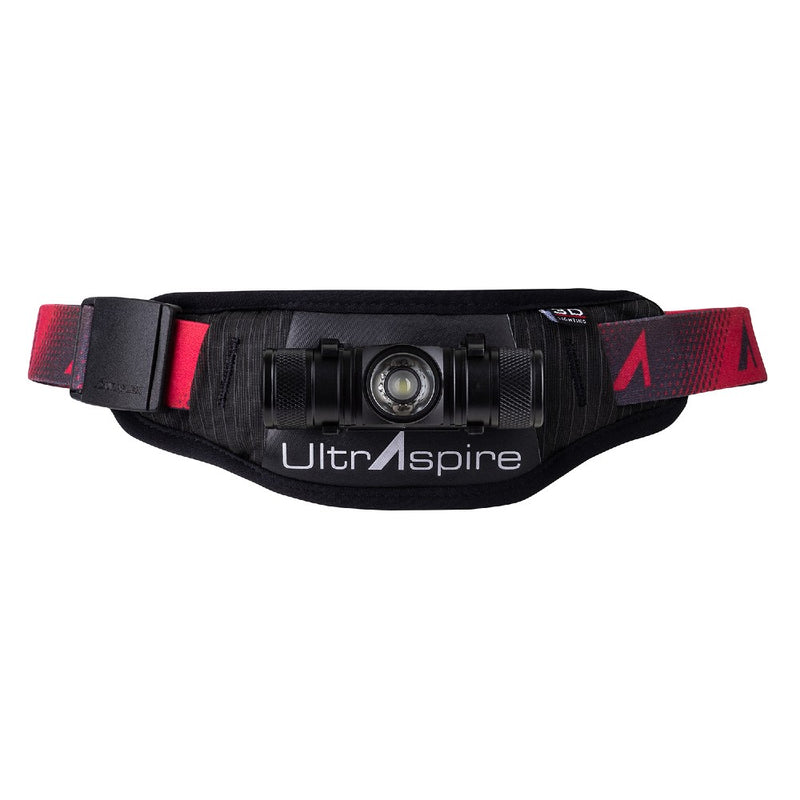 Front view of UltrAspire Lumen 400Z waist light