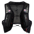 Back view of UltrAspire Stealth running vest with softflasks